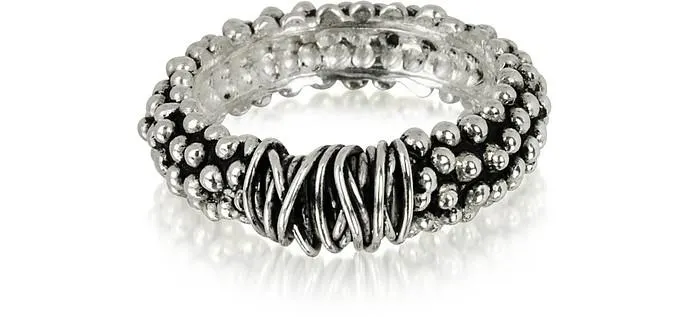 Bague en Argent Sterling avec Mini Perles