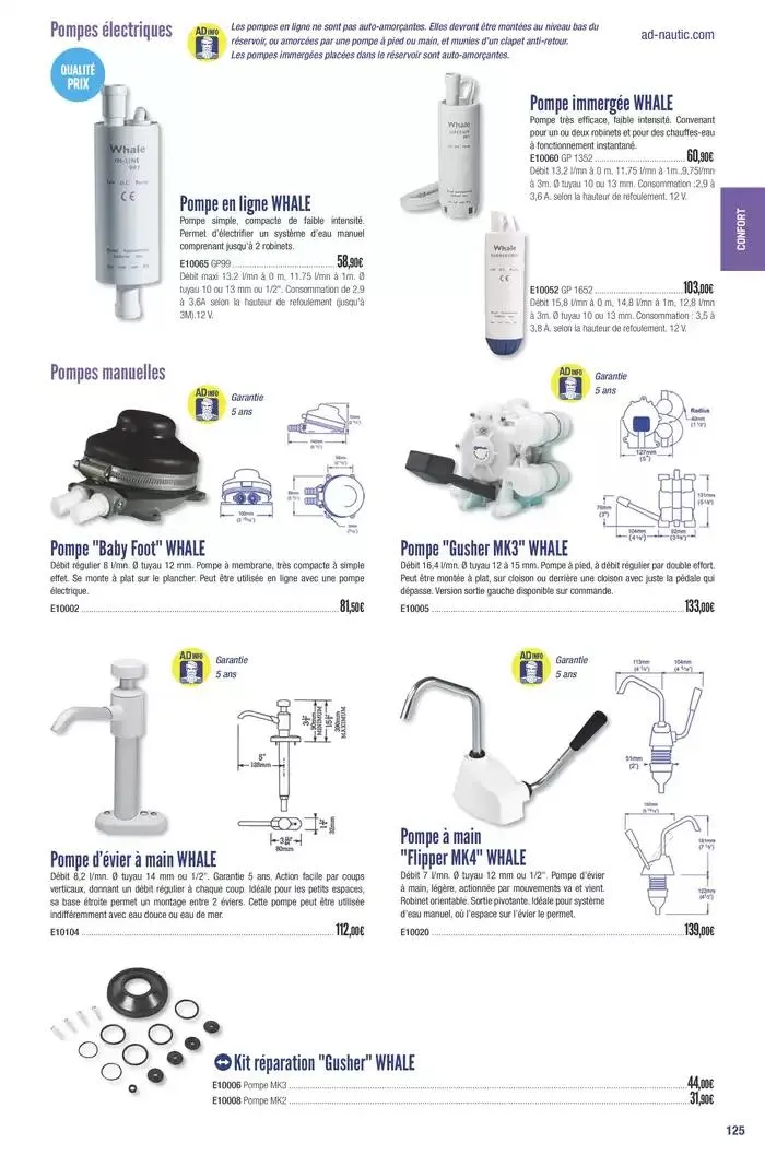 Catalogue Accastillage Diffusion 2025 du 1 janvier au 31 décembre 2025 - Catalogue page 127