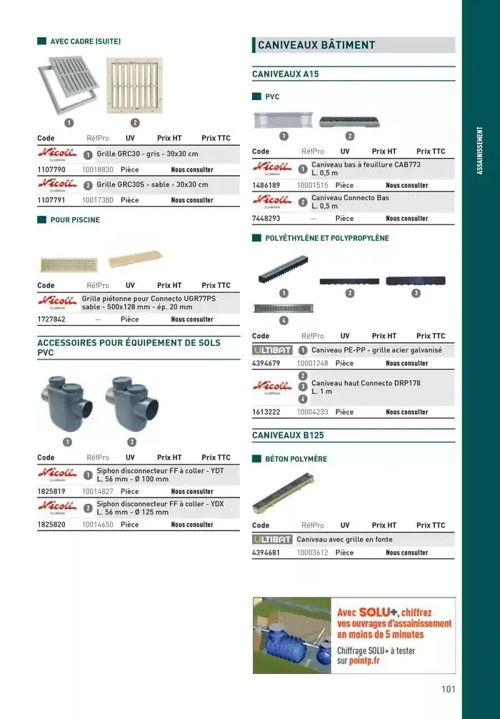 Matériaux 2025 du 1 janvier au 31 décembre 2025 - Catalogue page 101