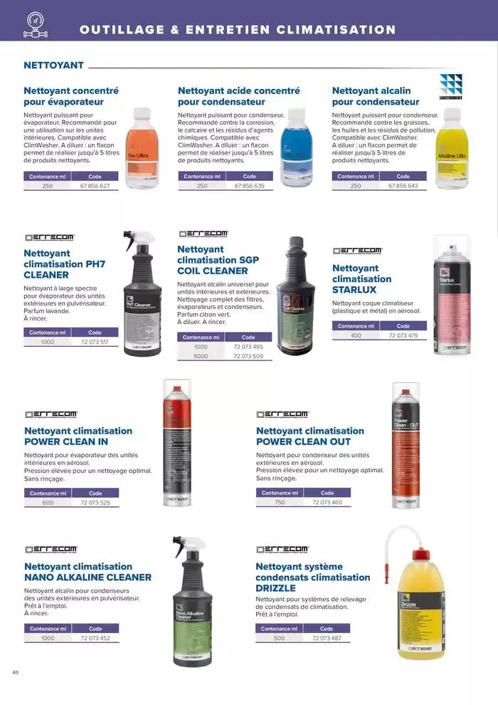 L'UNIVERS CHAUFFAGE, CLIMATISATION & PHOTOVOLTAÏQUE du 1 janvier au 31 décembre 2026 - Catalogue page 40