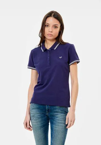 Polo bleu marine Femme