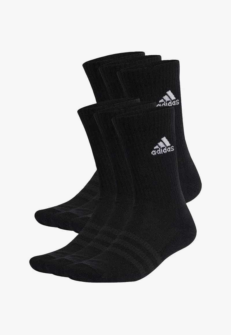 CUSHIONED SPORTSWEAR CREW 6 PAIRS - Chaussettes de sport - black white