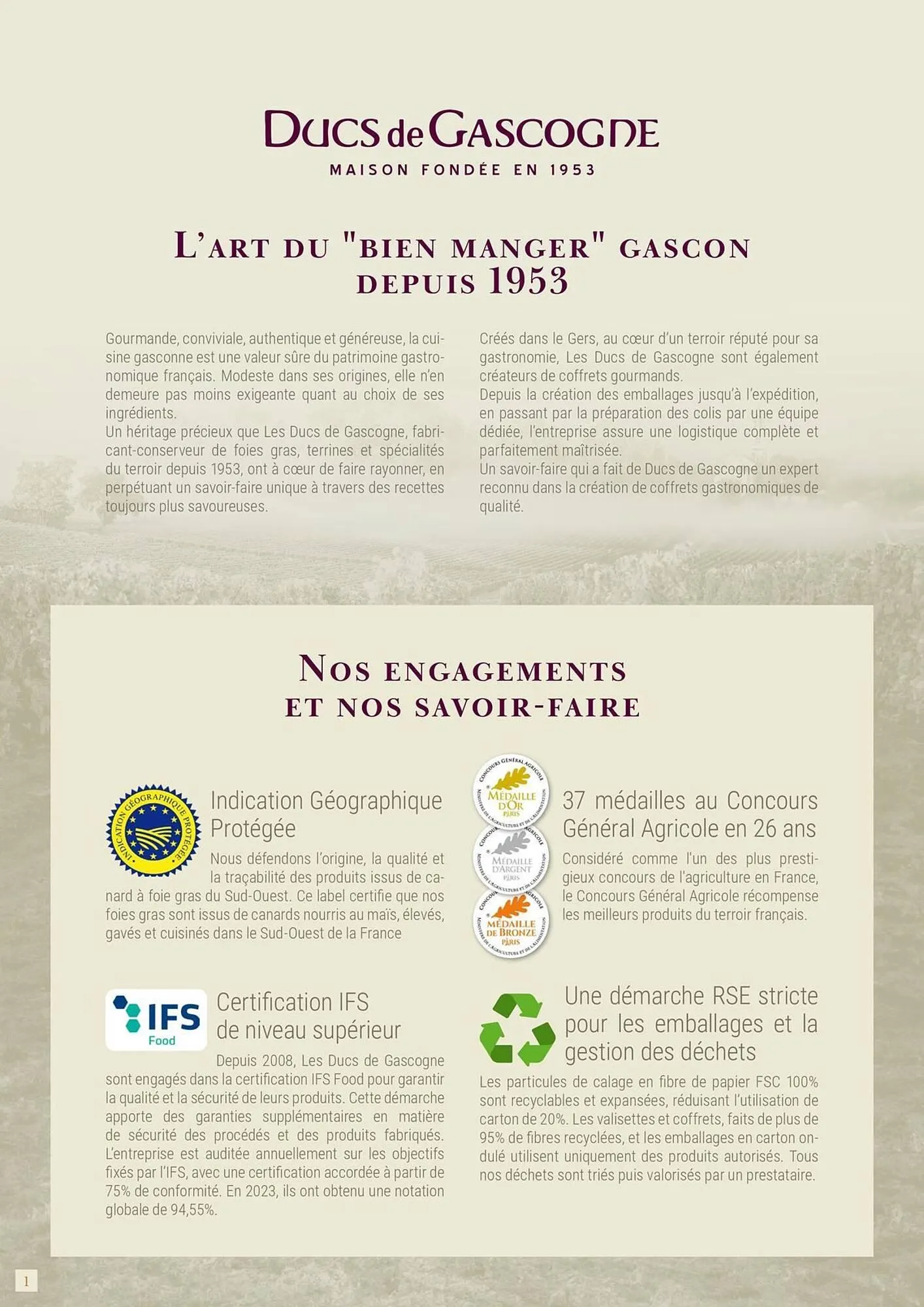 Catalogue Ducs de Gascogne du 28 mai au 31 août 2025 - Catalogue page 2