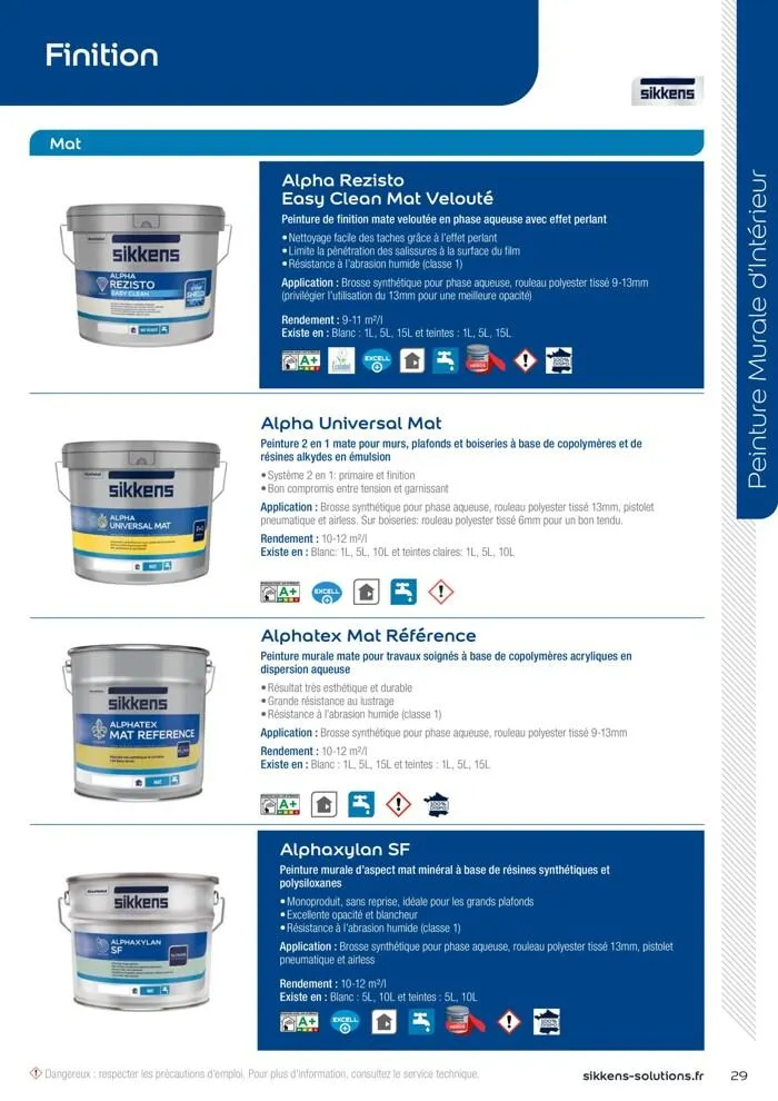  Le catalogue Sikkens Solutions 2023 du 9 mai au 31 décembre 2025 - Catalogue page 29