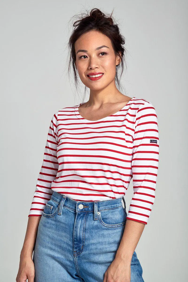 Marinière manches 3/4 - coton léger