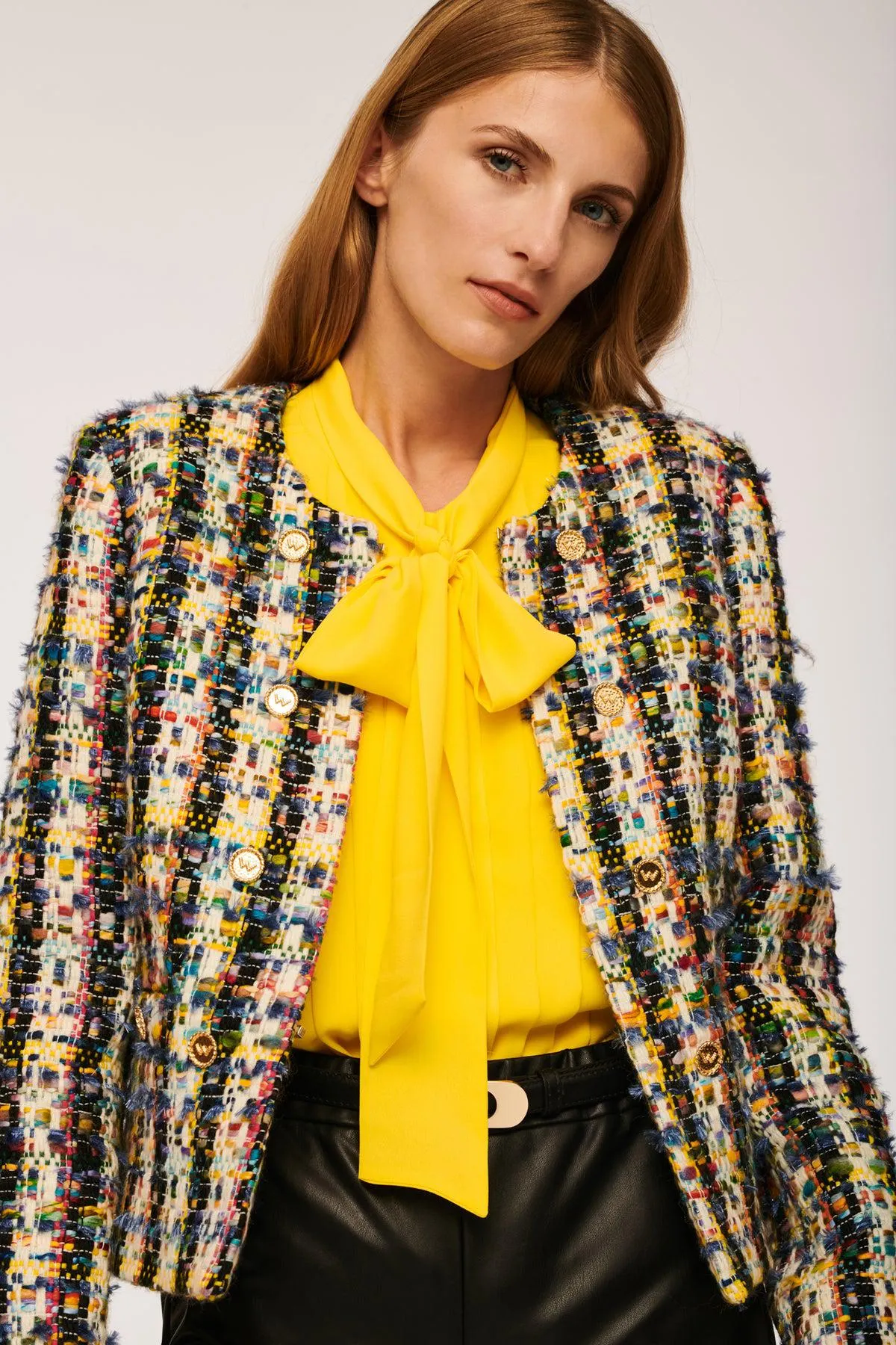 Veste en tweed fantaisie