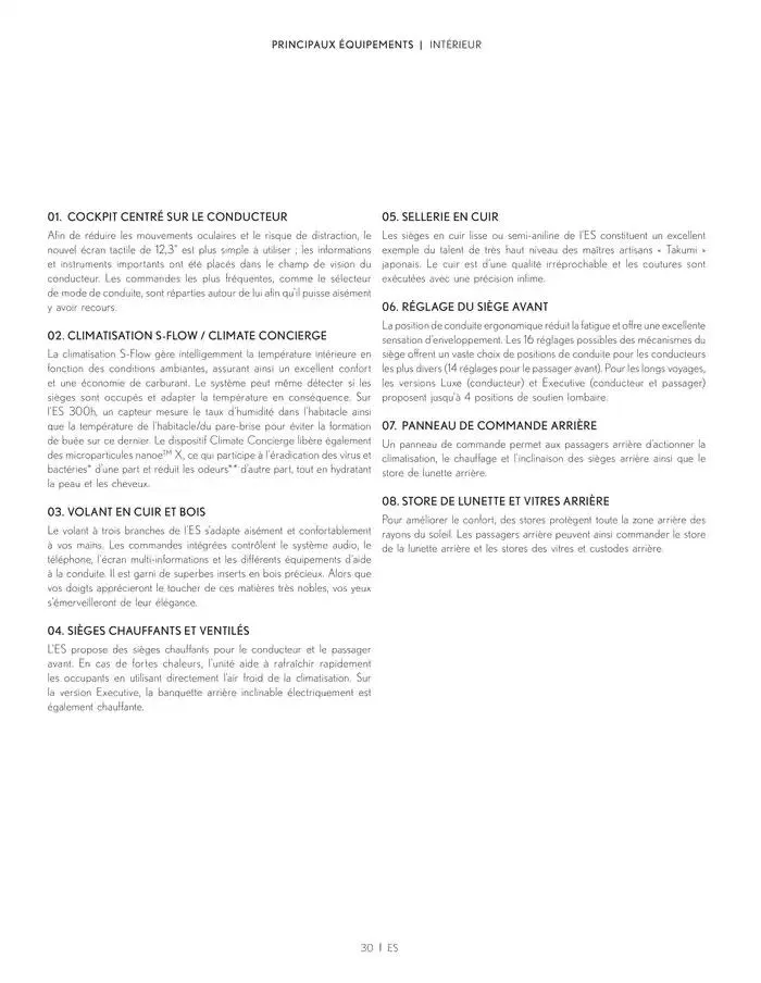 Lexus ES du 27 mars au 27 mars 2026 - Catalogue page 30