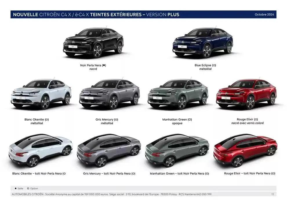 Citroën Nouvelle ë-C4 X Electrique Caractéristiques du 24 décembre au 24 décembre 2025 - Catalogue page 13