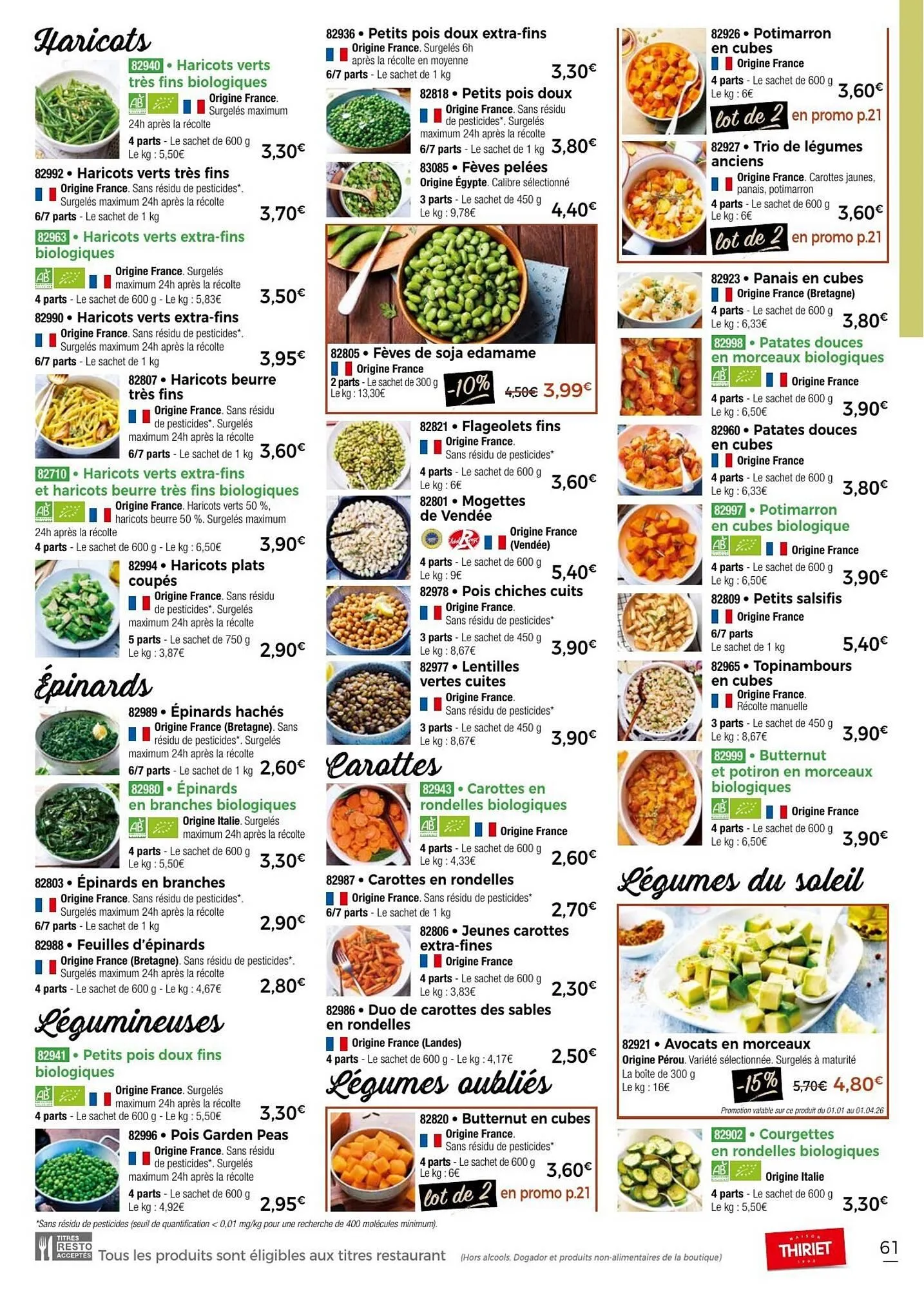 Catalogue Thiriet du 1 janvier au 30 janvier 2026 - Catalogue page 61