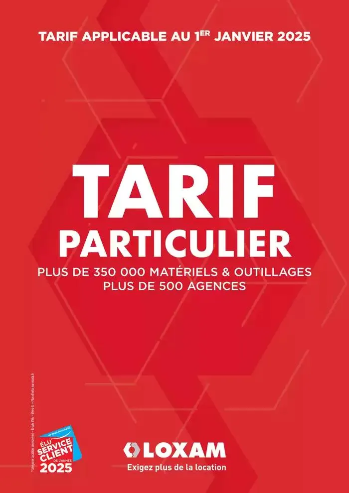 Tarifs particuliers - 1