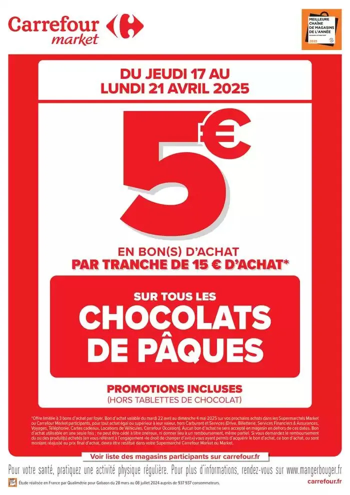 CHOCOLATS DE PAQUES, C’EST LE MOMENT D’EN PROFITER ! du 17 avril au 21 avril 2025 - Catalogue page 1