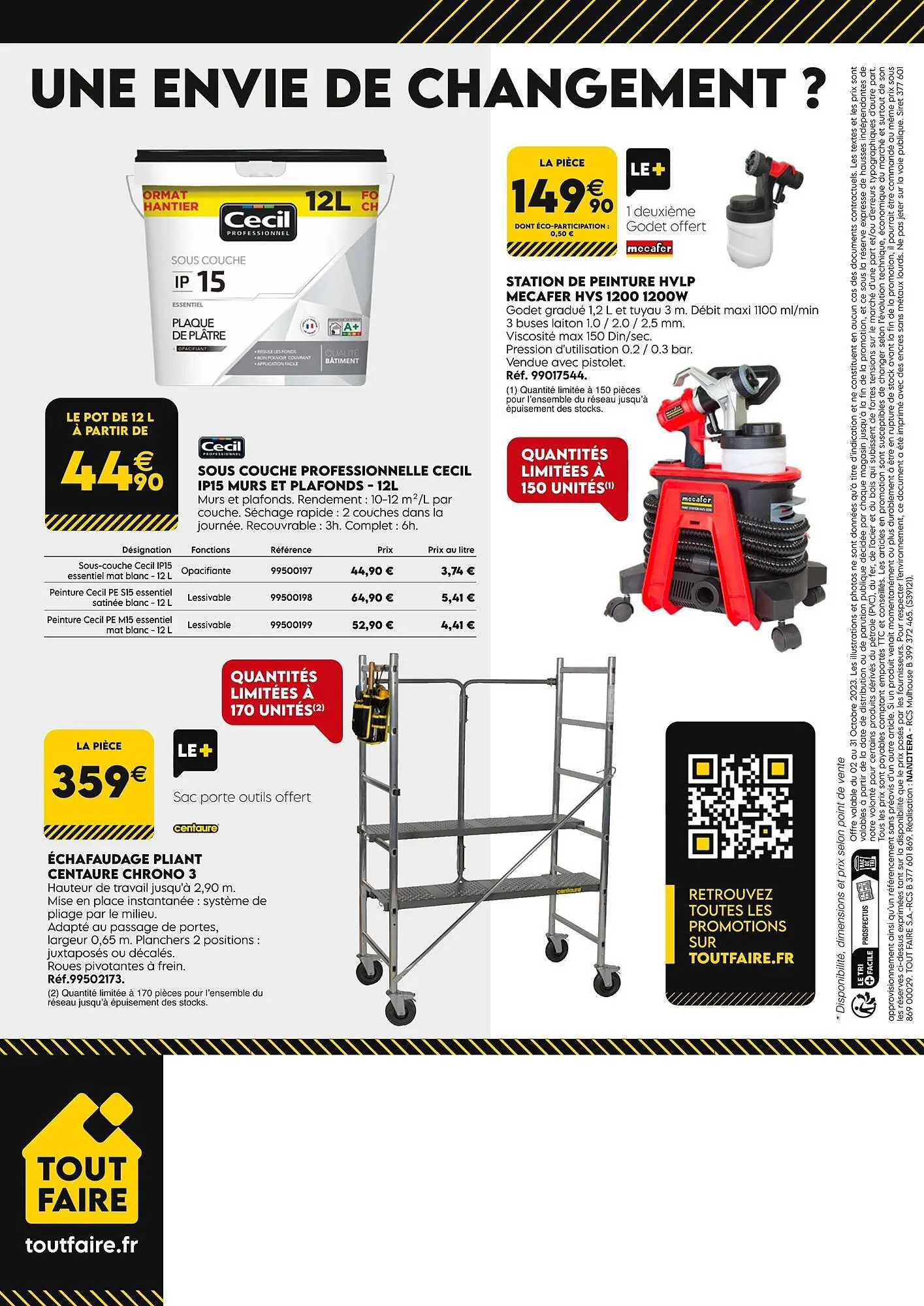 Catalogue Tout faire matériaux du 1 octobre au 31 octobre 2023 - Catalogue page 8
