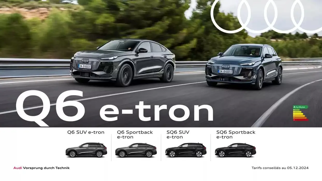 Audi Q6 e-tron  du 7 janvier au 31 janvier 2026 - Catalogue page 1