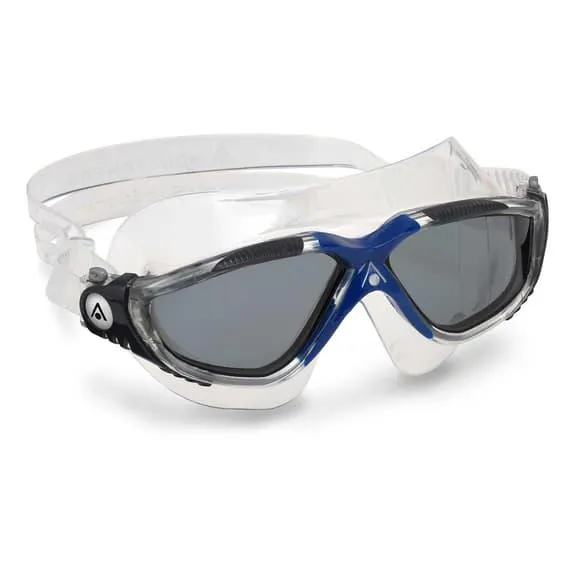 Lunettes de natation Aqua Sphere Vista noir bleu blanc avec verres transparents noir