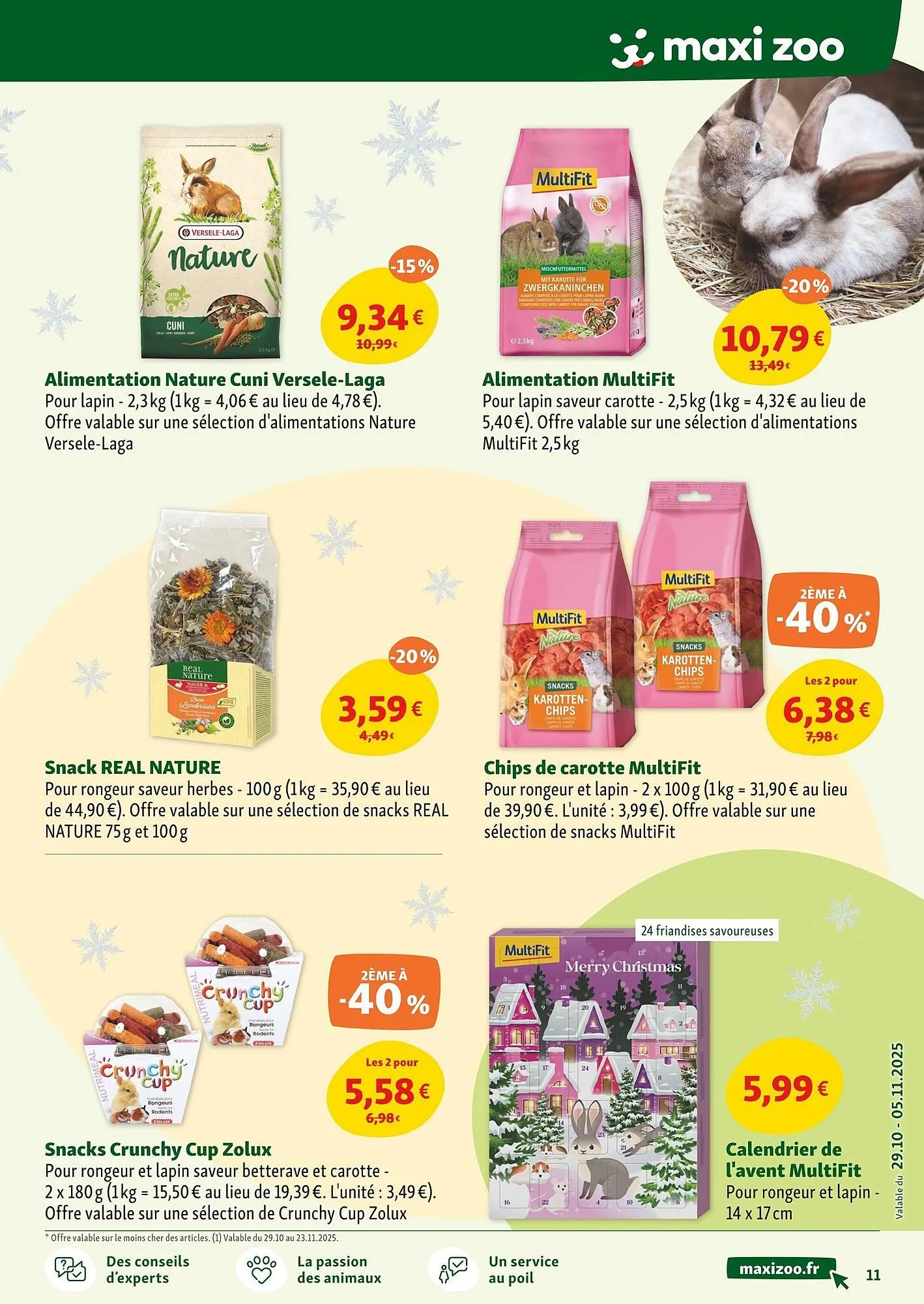 Catalogue Maxi Zoo du 29 octobre au 5 novembre 2025 - Catalogue page 11