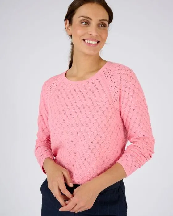 Pull ajouré à base de coton biologique