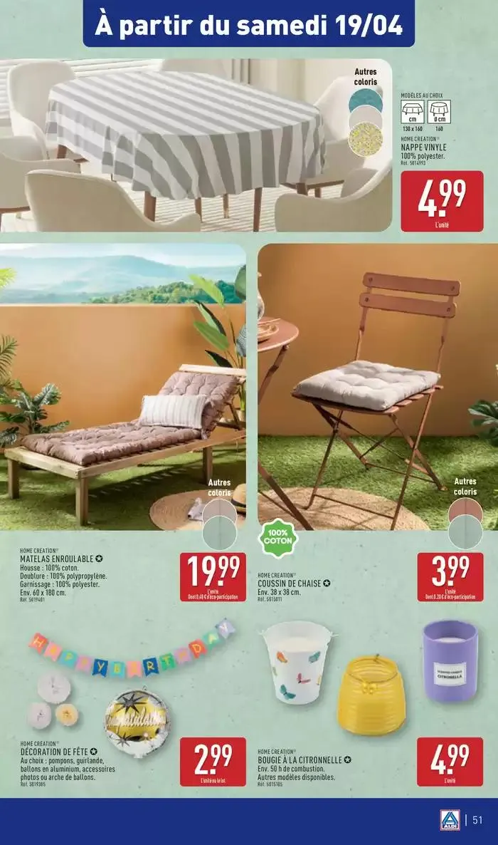 Arrivages de Pâques à prix discount du 15 avril au 21 avril 2025 - Catalogue page 54