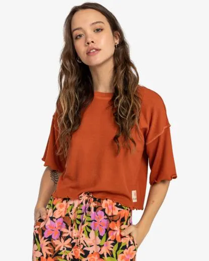 Beautiful Morning - Haut crop top ample pour Femme