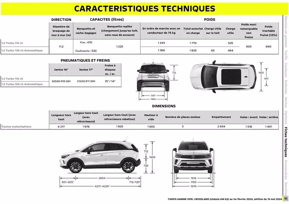 Opel Crossland du 17 décembre au 17 décembre 2025 - Catalogue page 11