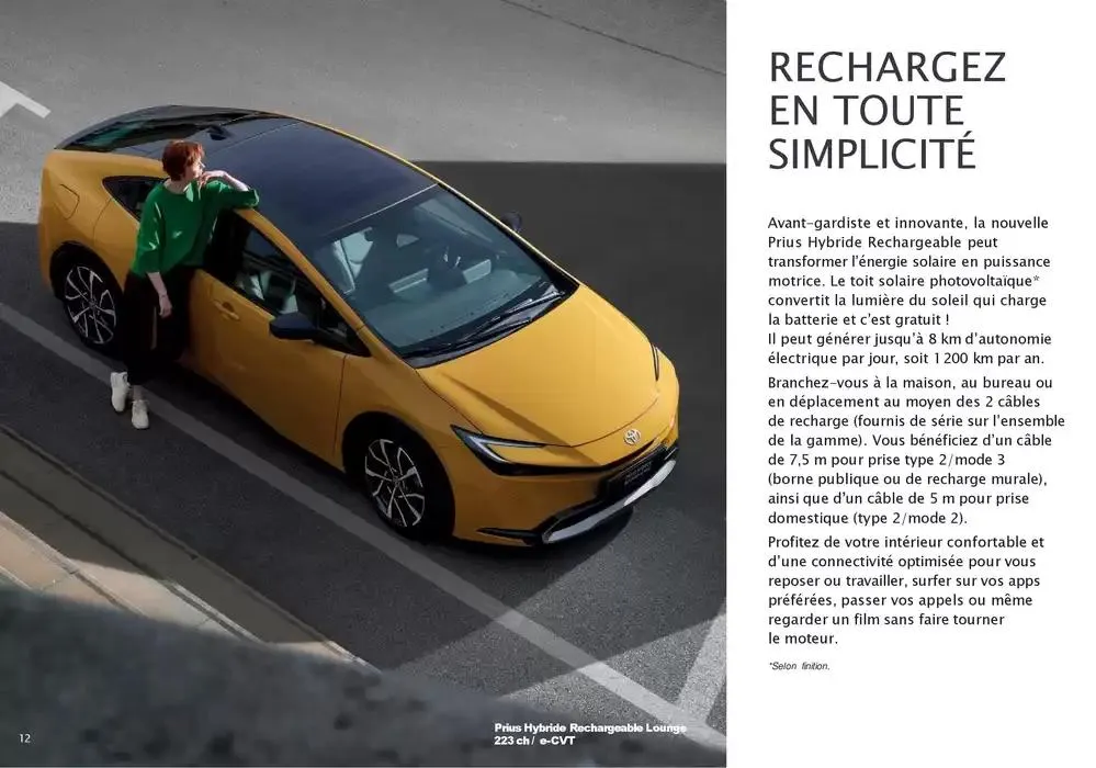 Toyota Prius Hybride Rechargeable du 16 décembre au 14 décembre 2025 - Catalogue page 12