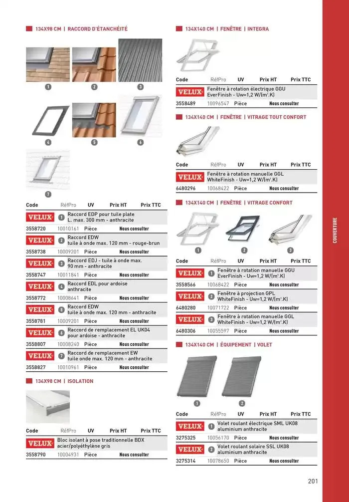 Matériaux 2025 du 1 janvier au 31 décembre 2025 - Catalogue page 201
