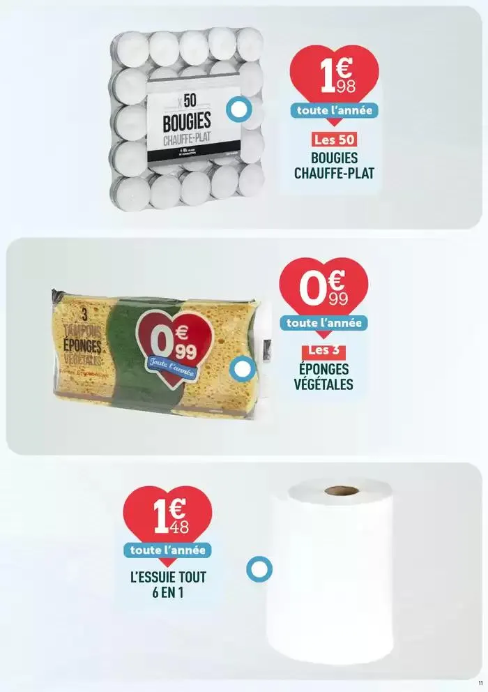 Le catalogue prix bas ! du 4 avril au 30 avril 2025 - Catalogue page 11