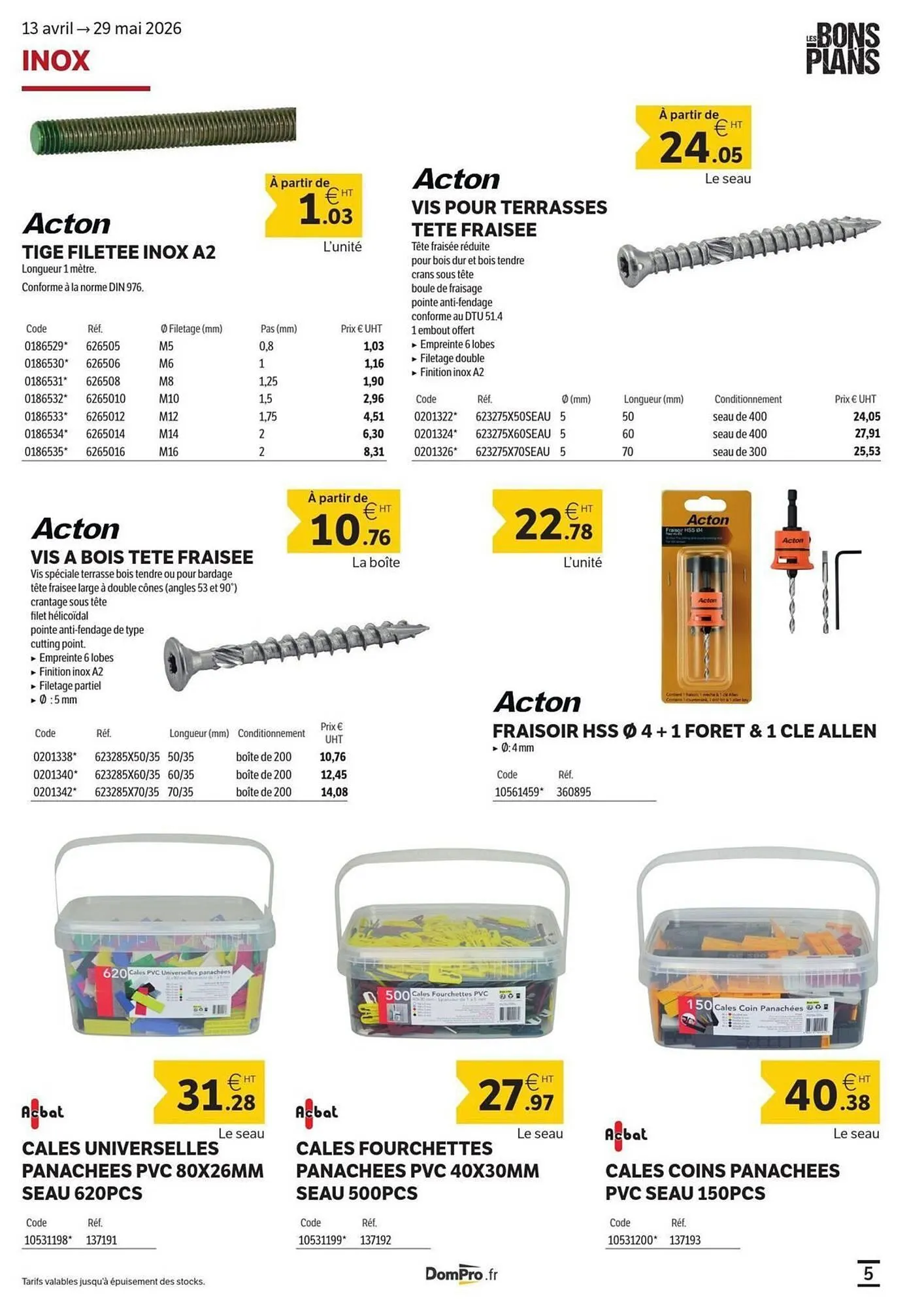 Catalogue DomPro du 5 mai au 29 mai 2026 - Catalogue page 5