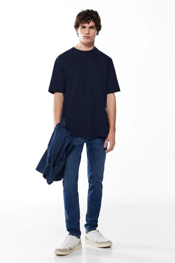 Jeans skinny lavado medio oscuro