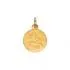 Médaille ronde Carador ange or jaune 750/000