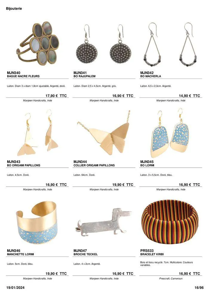 ARTISANAT . DéCORATION . MODE . JOUETS du 9 février au 31 août 2024 - Catalogue page 18