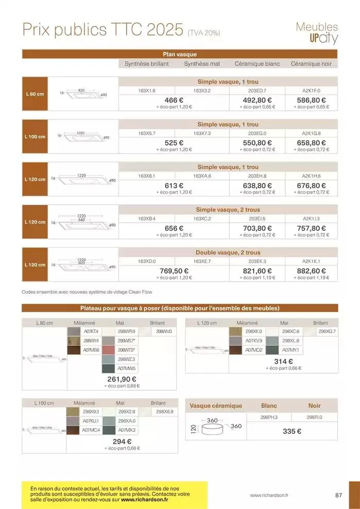 Collections Exclusives 2025 du 11 avril au 31 décembre 2025 - Catalogue page 87