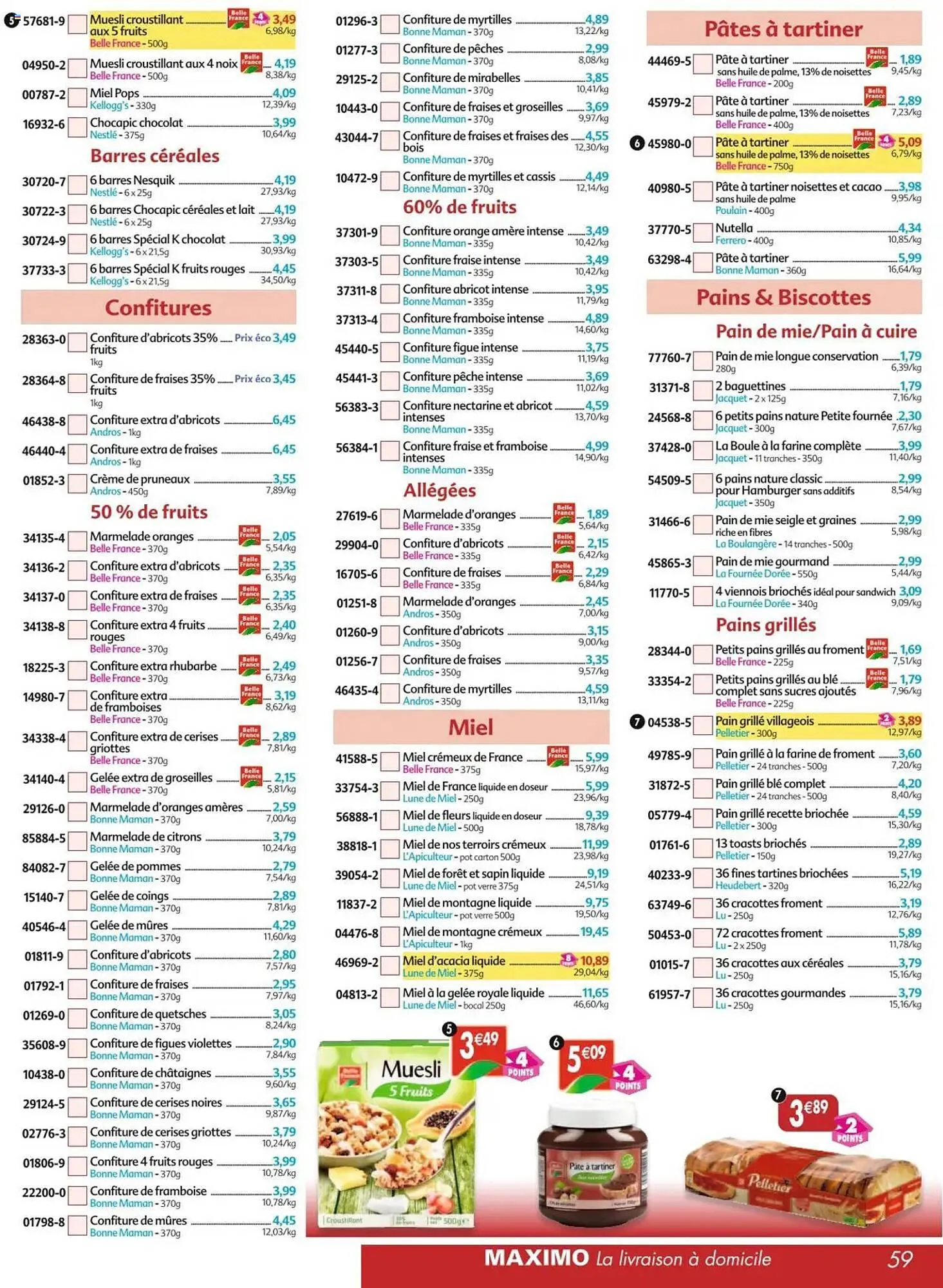 Catalogue Maximo du 12 mai au 8 juin 2025 - Catalogue page 59