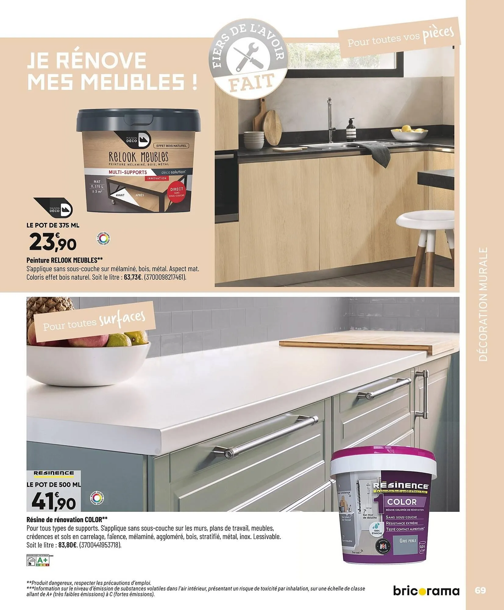 Catalogue Bricorama du 27 octobre au 7 décembre 2025 - Catalogue page 69