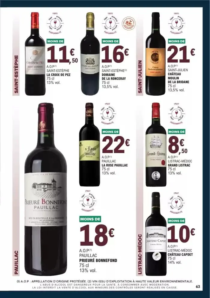 GUIDES DES VINS 2024/2025 du 1 avril au 31 décembre 2025 - Catalogue page 87