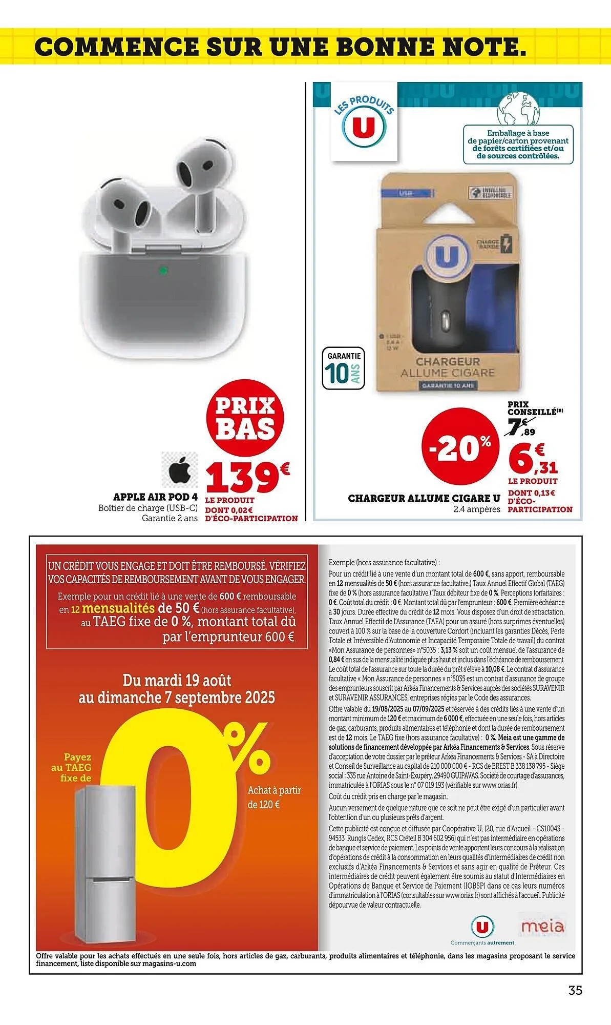 Catalogue Super U du 19 août au 7 septembre 2025 - Catalogue page 35