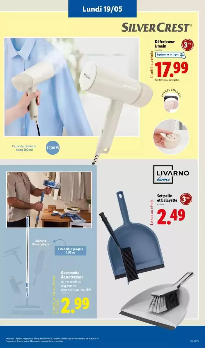 Profitez d'une large sélection de produits à prix réduits chez Lidl ! du 15 mai au 21 mai 2025 - Catalogue page 63