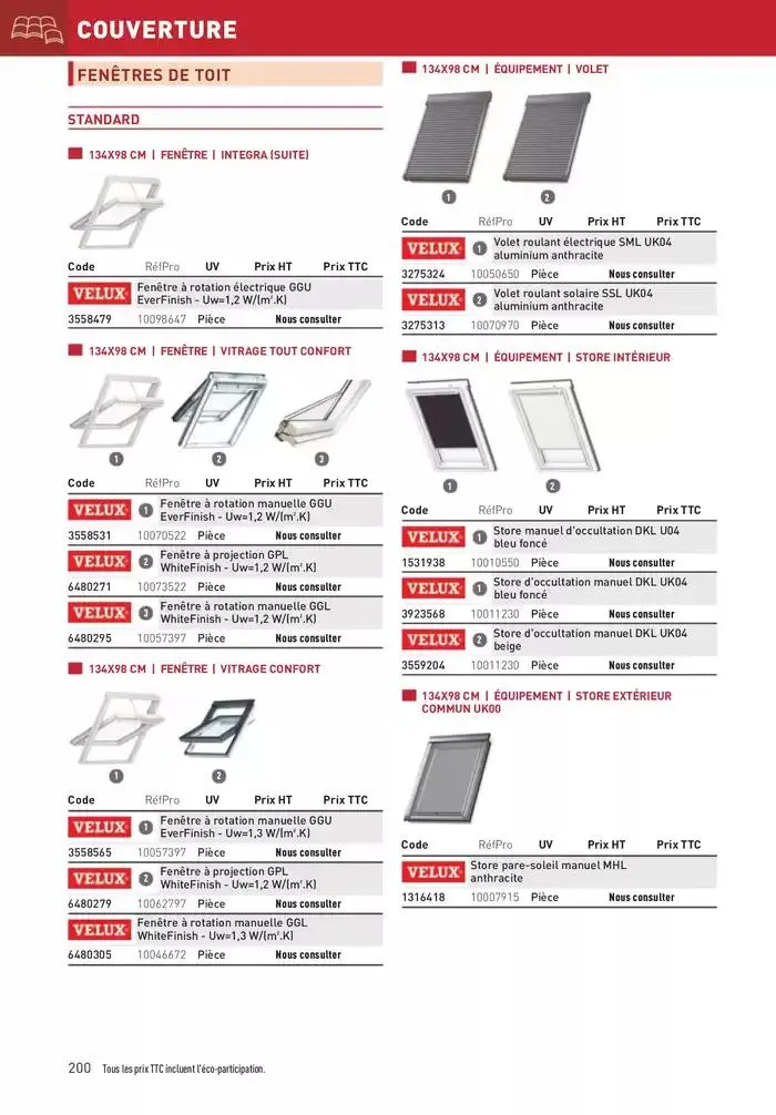Matériaux 2025 du 1 janvier au 31 décembre 2025 - Catalogue page 200