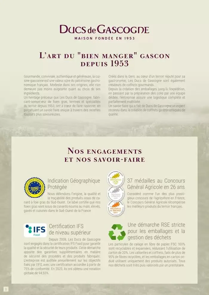 Cadeaux Gourmands Ducs De Gascogne 2024-2025 du 19 août au 31 août 2025 - Catalogue page 2