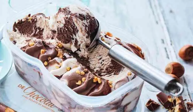 Crème glacée Chocolat - noisette