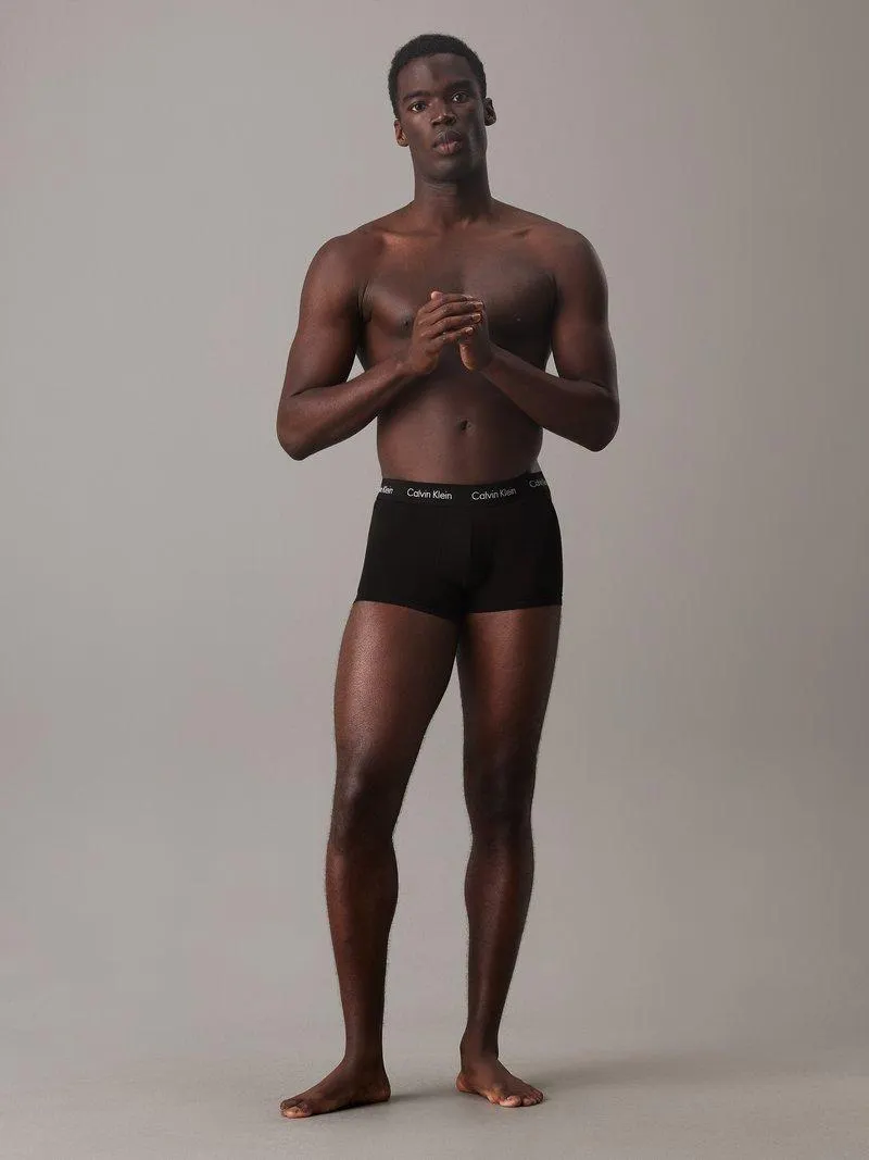 LOW RISE TRUNK STRETCH 3 PACK - Boxers - black