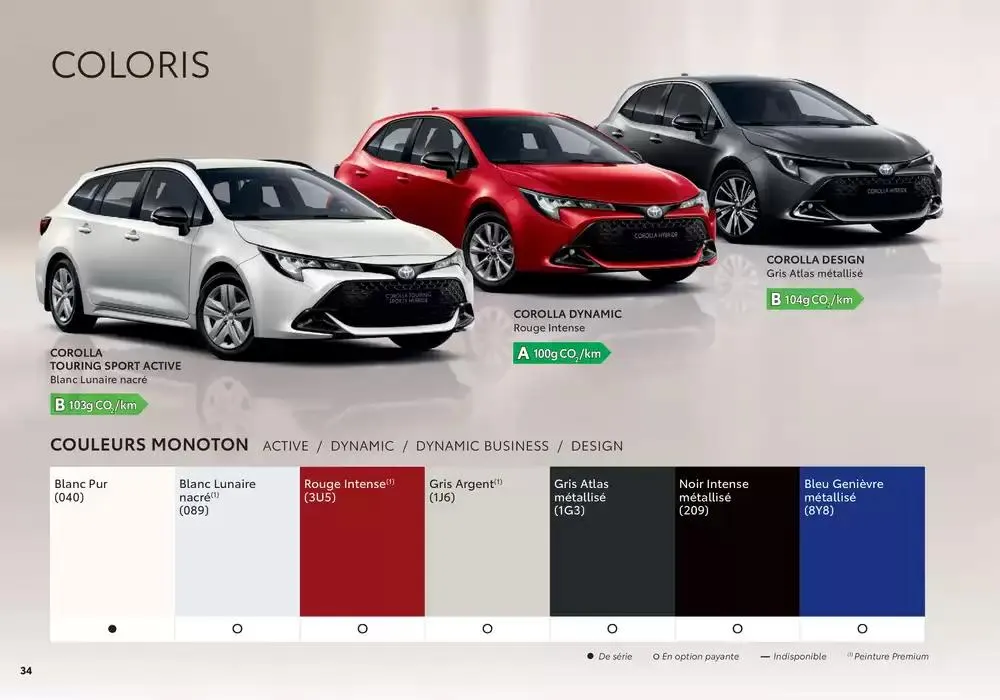 Toyota Corolla  du 1 avril au 1 avril 2026 - Catalogue page 34