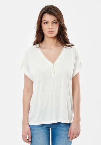 T-shirt blanc femme