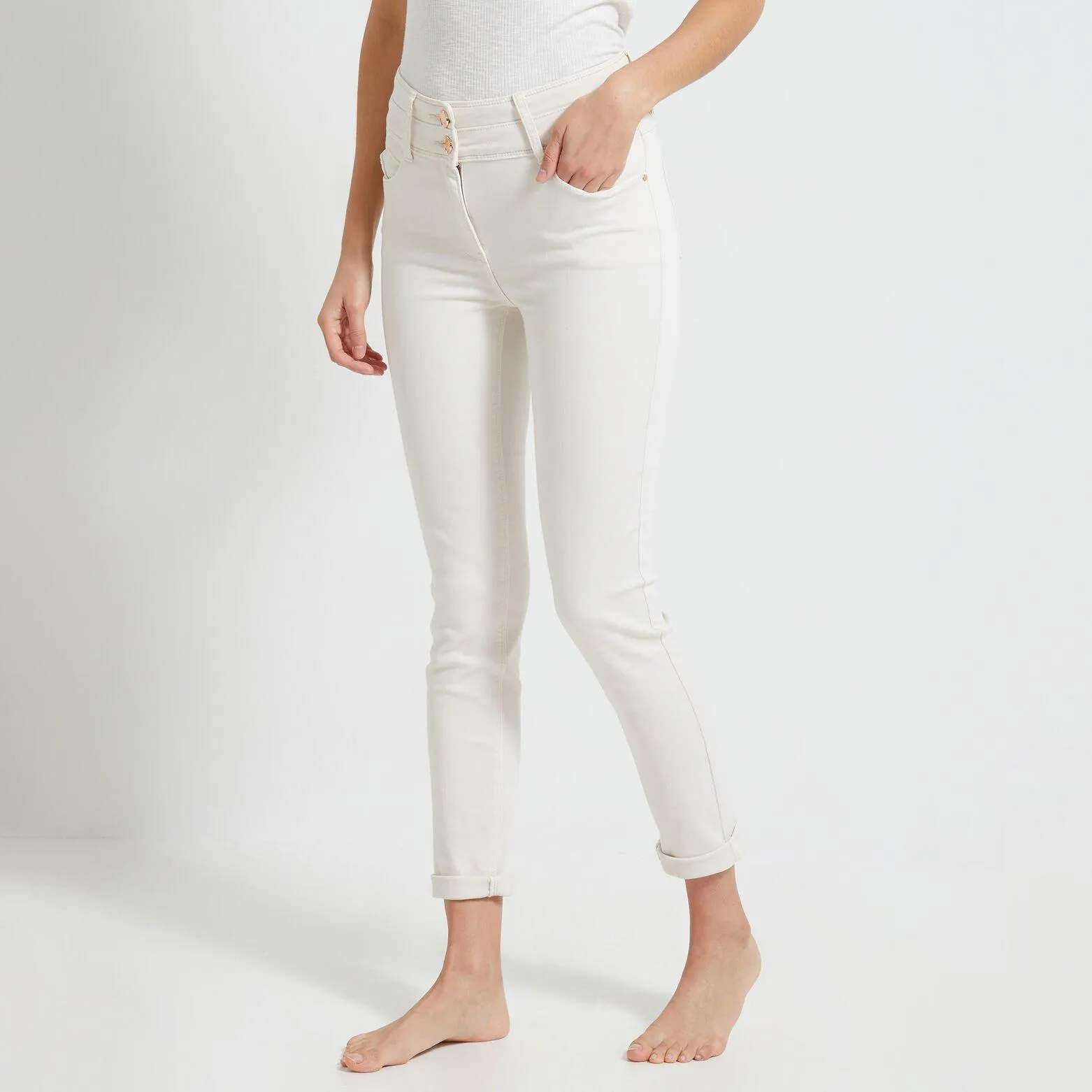 Jean slim taille haute FIGARI femme