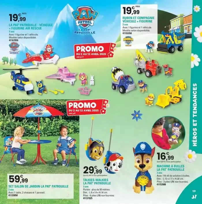 PRINTEMPS 2025 du 2 avril au 28 juin 2025 - Catalogue page 139