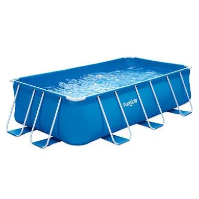Piscine Tubulaire Rectangulaire 4 x 2 x 1 m avec filtration & échelle