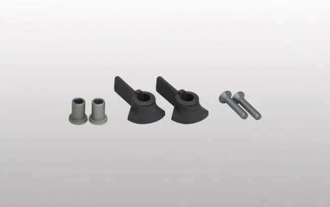 KIT PETITE POIGNEE CRISTAL INT. COULEUR ALU (x2)