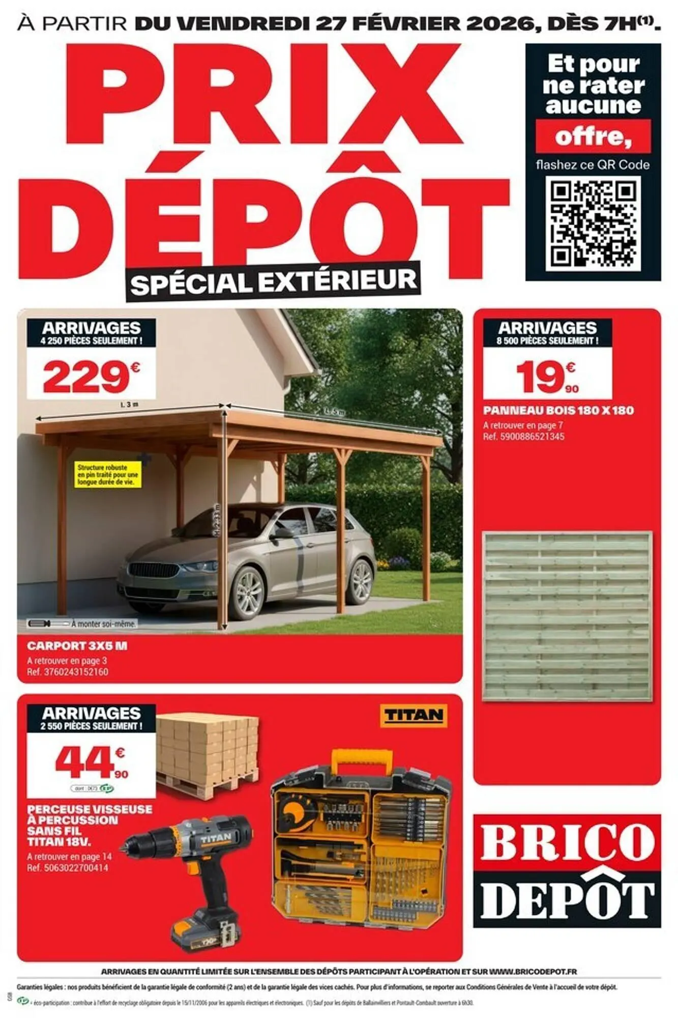 Catalogue Brico Dépôt du 27 février au 12 mars 2026 - Catalogue page 1