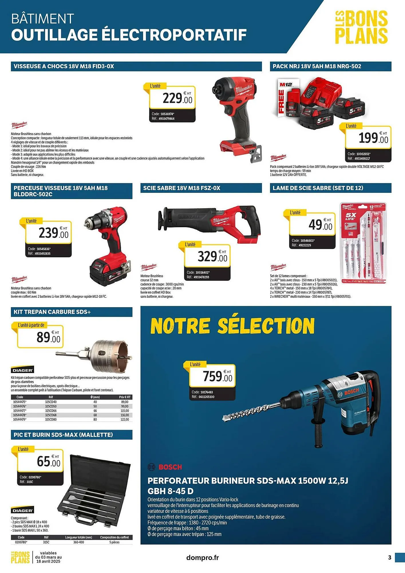 Catalogue DomPro du 3 mars au 18 avril 2025 - Catalogue page 3