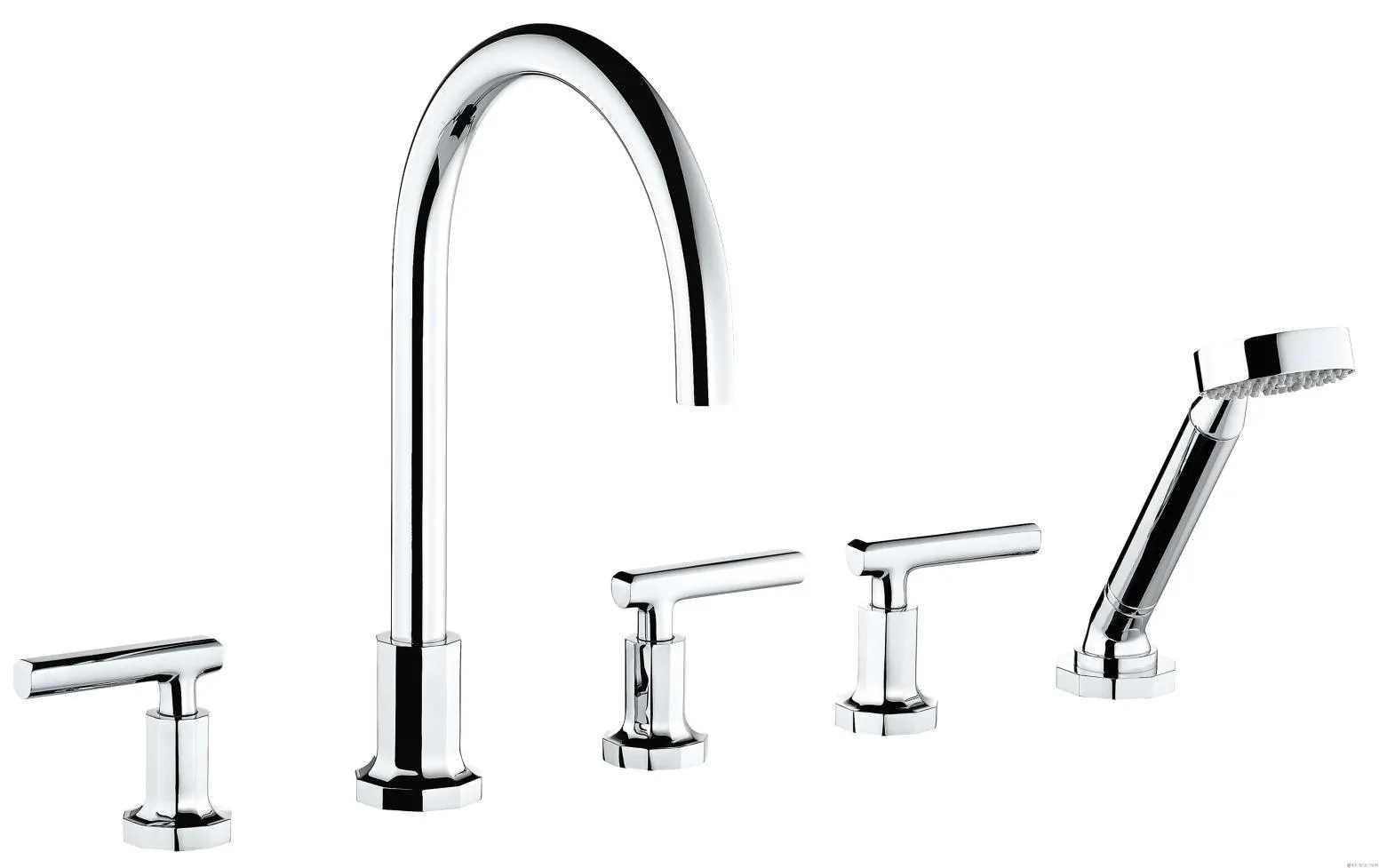 LES ONDES - Mélangeur 5 trous bain/douche