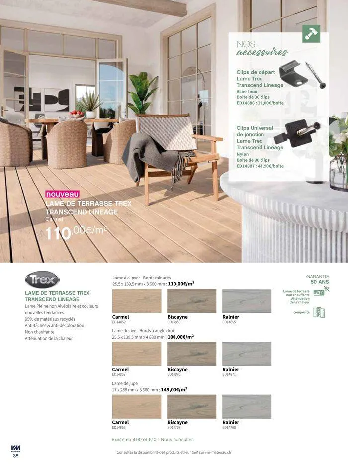 Extériéurs du 14 mars au 20 janvier 2026 - Catalogue page 38